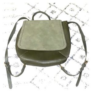 Book bag purse (olive green)